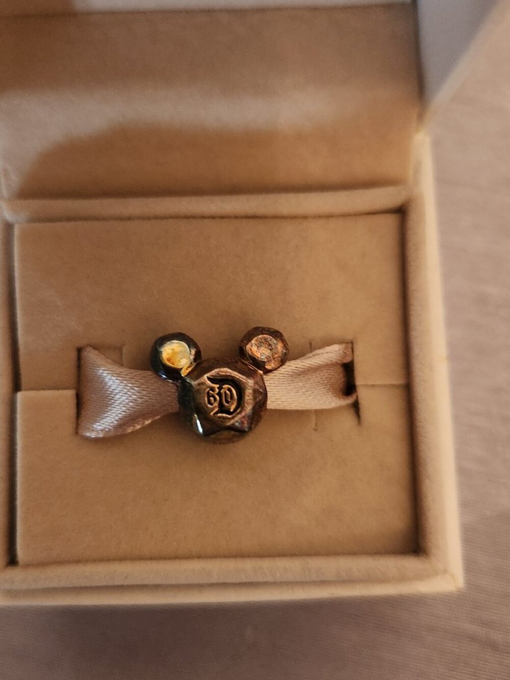 Disneyland 60th Anniversary Pandora Charm Sterling Silver NIB